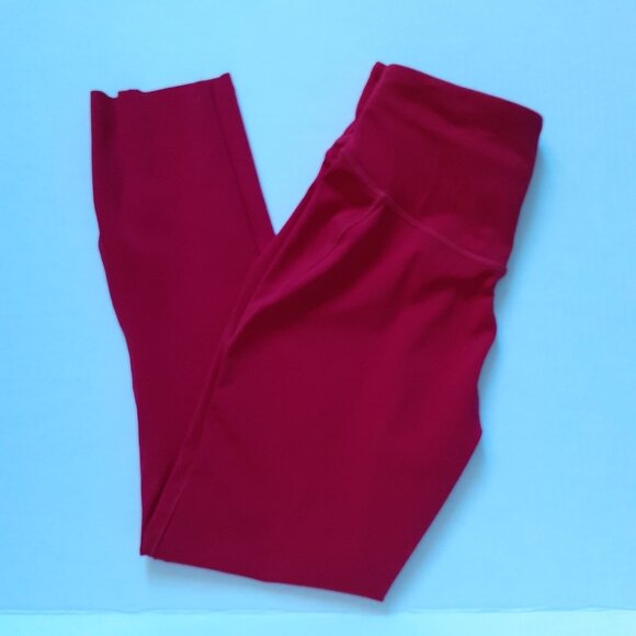 lululemon athletica Pants - Lululemon Base Pace High-Rise Crop 23" in Dark Red Size 4